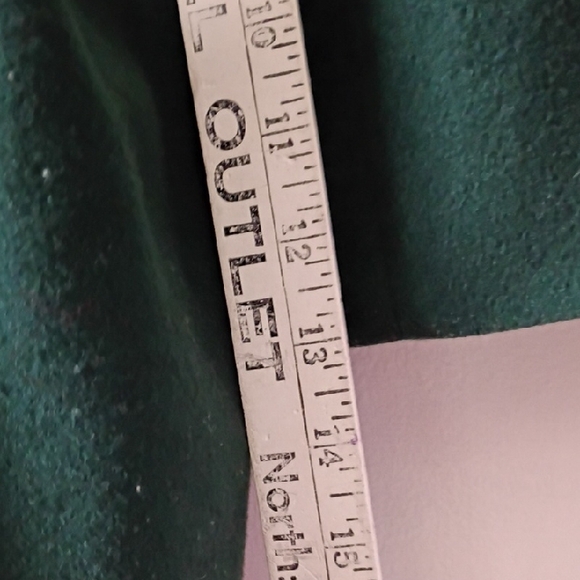 Dillard’s Green Double-Breasted Merino Wool Coat Women’s XL Angel Pin Vintage - Picture 11 of 11